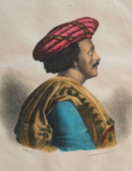 Lithograph by C. E. Pierre Motte (1785 – 1836), after a painting by A Geringer, published by Marlet & Co., later hand coloured c1830